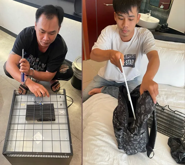 Thuê khách sạn ở trung tâm TP Hồ Chí Minh để tháo tivi, tủ lạnh trộm linh kiện - Ảnh 1. Thuê khách sạn ở trung tâm TP Hồ Chí Minh để tháo tivi, tủ lạnh trộm linh kiện - Ảnh 1.