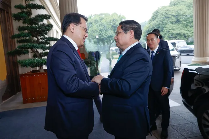 Thủ tướng Phạm Minh Chính hội kiến Bí thư Trùng Khánh (Trung Quốc) - Ảnh 1. Thủ tướng Phạm Minh Chính hội kiến Bí thư Trùng Khánh (Trung Quốc) - Ảnh 1.