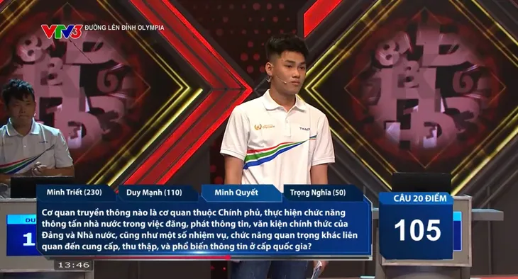 Đường lên đỉnh Olympia: Nam sinh đến từ TP. Hồ Chí Minh giành vòng nguyệt quế thuyết phục - Ảnh 11. Đường lên đỉnh Olympia: Nam sinh đến từ TP. Hồ Chí Minh giành vòng nguyệt quế thuyết phục - Ảnh 11.