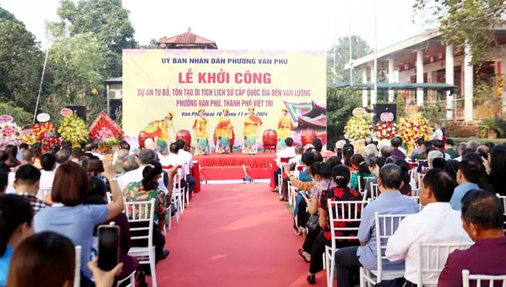 Phú Thọ: Tôn tạo di tích lịch sử Quốc gia Đền Vân Luông - Ảnh 1. Phú Thọ: Tôn tạo di tích lịch sử Quốc gia Đền Vân Luông - Ảnh 1.