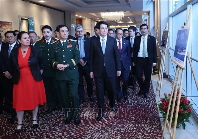Chủ tịch nước Lương Cường dự lễ kỷ niệm ngày thành lập Quân đội nhân dân Việt Nam tại Chile - Ảnh 5. Chủ tịch nước Lương Cường dự lễ kỷ niệm ngày thành lập Quân đội nhân dân Việt Nam tại Chile - Ảnh 5.
