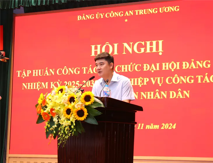 Tập huấn công tác tổ chức Đại hội đảng các cấp trong Công an nhân dân nhiệm kỳ 2025 - 2030 - Ảnh 3. Tập huấn công tác tổ chức Đại hội đảng các cấp trong Công an nhân dân nhiệm kỳ 2025 - 2030 - Ảnh 3.