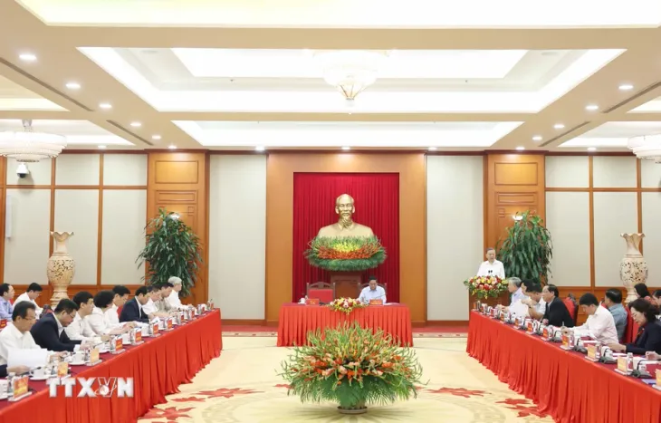 Tổng Bí thư Tô Lâm làm việc với Tiểu ban Kinh tế - Xã hội Đại hội XIV của Đảng - Ảnh 1. Tổng Bí thư Tô Lâm làm việc với Tiểu ban Kinh tế - Xã hội Đại hội XIV của Đảng - Ảnh 1.
