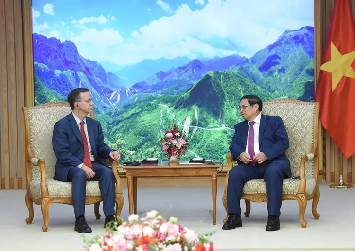 Thủ tướng Phạm Minh Chính đề nghị IMF tiếp tục đồng hành, tham vấn chính sách kinh tế vĩ mô với Việt Nam - Ảnh 1. Thủ tướng Phạm Minh Chính đề nghị IMF tiếp tục đồng hành, tham vấn chính sách kinh tế vĩ mô với Việt Nam - Ảnh 1.