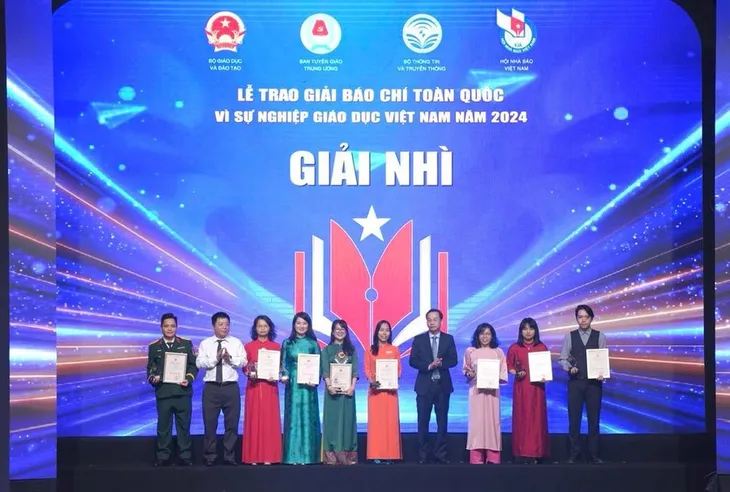 Đài THVN giành 3 giải Báo chí toàn quốc Vì sự nghiệp Giáo dục Việt Nam năm 2024 - Ảnh 1. Đài THVN giành 3 giải Báo chí toàn quốc Vì sự nghiệp Giáo dục Việt Nam năm 2024 - Ảnh 1.