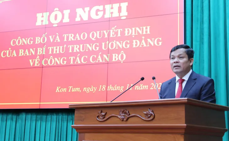 Chuẩn y ông Nguyễn Đức Tuy giữ chức Phó Bí thư Tỉnh ủy Kon Tum - Ảnh 2.