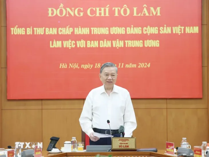 Tổng Bí thư Tô Lâm: Đổi mới mạnh mẽ công tác dân vận trong giai đoạn cách mạng mới - Ảnh 2. Tổng Bí thư Tô Lâm: Đổi mới mạnh mẽ công tác dân vận trong giai đoạn cách mạng mới - Ảnh 2.