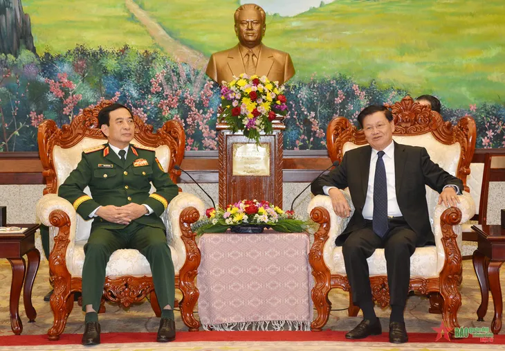 Tăng cường hợp tác quốc phòng Việt Nam - Lào - Ảnh 1. Tăng cường hợp tác quốc phòng Việt Nam - Lào - Ảnh 1.