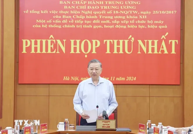 Tổng Bí thư Tô Lâm: Quyết liệt thực hiện cách mạng tinh gọn tổ chức bộ máy - Ảnh 2. Tổng Bí thư Tô Lâm: Quyết liệt thực hiện cách mạng tinh gọn tổ chức bộ máy - Ảnh 2.