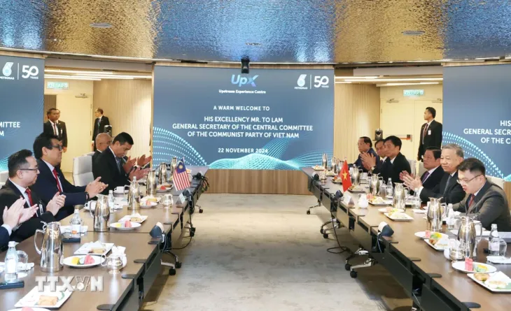 Tổng Bí thư Tô Lâm gặp một số doanh nghiệp Malaysia - Ảnh 2. Tổng Bí thư Tô Lâm gặp một số doanh nghiệp Malaysia - Ảnh 2.