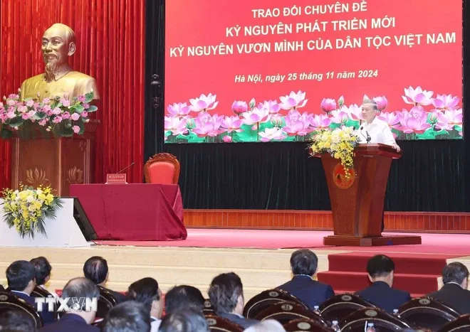 Tổng Bí thư Tô Lâm: Thời điểm bắt đầu kỷ nguyên mới là Đại hội XIV của Đảng - Ảnh 1. Tổng Bí thư Tô Lâm: Thời điểm bắt đầu kỷ nguyên mới là Đại hội XIV của Đảng - Ảnh 1.
