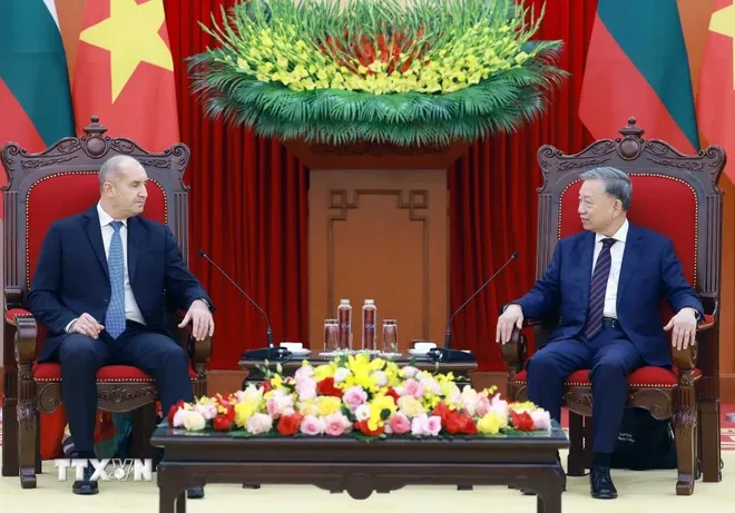 Tổng Bí thư Tô Lâm tiếp Tổng thống Bulgaria Rumen Radev - Ảnh 2. Tổng Bí thư Tô Lâm tiếp Tổng thống Bulgaria Rumen Radev - Ảnh 2.