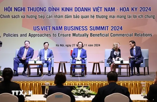 Thủ tướng Phạm Minh Chính dự Hội nghị Thượng đỉnh Kinh doanh Việt Nam - Hoa Kỳ - Ảnh 1. Thủ tướng Phạm Minh Chính dự Hội nghị Thượng đỉnh Kinh doanh Việt Nam - Hoa Kỳ - Ảnh 1.