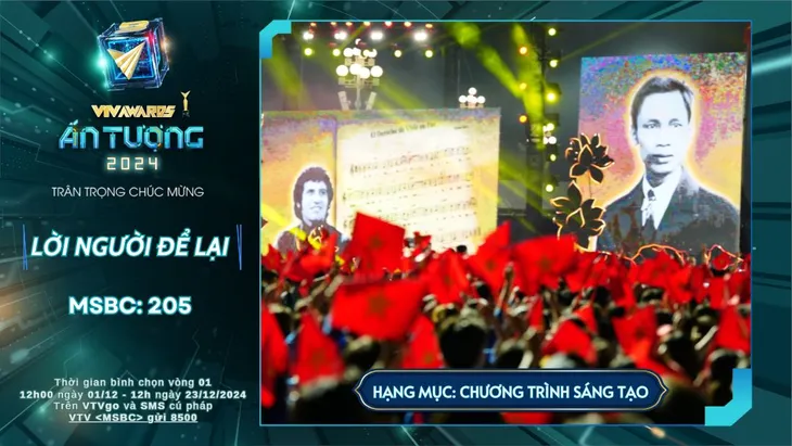 VTV Awards 2024: Điểm mặt 10 ứng cử viên tranh giải Chương trình sáng tạo - Ảnh 5. VTV Awards 2024: Điểm mặt 10 ứng cử viên tranh giải Chương trình sáng tạo - Ảnh 5.
