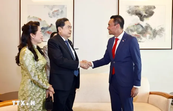 Chủ tịch Quốc hội Trần Thanh Mẫn bắt đầu thăm chính thức Singapore - Ảnh 4. Chủ tịch Quốc hội Trần Thanh Mẫn bắt đầu thăm chính thức Singapore - Ảnh 4.