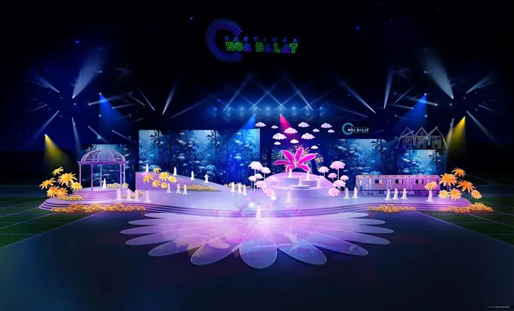 Sân khấu khai mạc Festival Hoa Đà Lạt 2024 sẽ là bức tranh giao hưởng đa màu sắc - Ảnh 3. Sân khấu khai mạc Festival Hoa Đà Lạt 2024 sẽ là bức tranh giao hưởng đa màu sắc - Ảnh 3.
