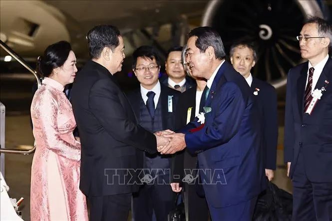 Chủ tịch Quốc hội Trần Thanh Mẫn và Phu nhân bắt đầu thăm chính thức Nhật Bản - Ảnh 1. Chủ tịch Quốc hội Trần Thanh Mẫn và Phu nhân bắt đầu thăm chính thức Nhật Bản - Ảnh 1.