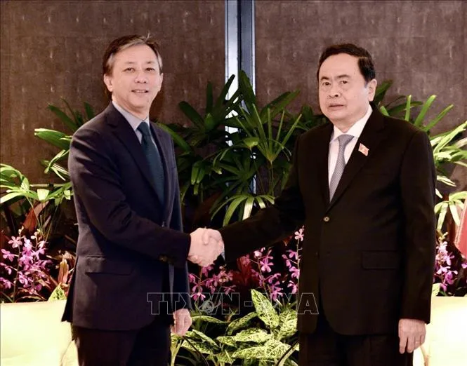 Chủ tịch Quốc hội Trần Thanh Mẫn tiếp lãnh đạo một số tập đoàn lớn của Singapore - Ảnh 3. Chủ tịch Quốc hội Trần Thanh Mẫn tiếp lãnh đạo một số tập đoàn lớn của Singapore - Ảnh 3.