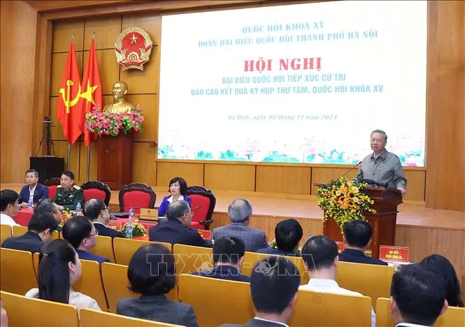 Tổng Bí thư Tô Lâm tiếp xúc cử tri Hà Nội - Ảnh 5. Tổng Bí thư Tô Lâm tiếp xúc cử tri Hà Nội - Ảnh 5.
