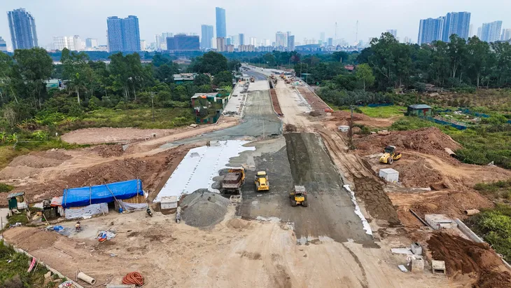 Chạy đua hoàn thiện dự án đường Lê Quang Đạo kéo dài - Ảnh 4. Chạy đua hoàn thiện dự án đường Lê Quang Đạo kéo dài - Ảnh 4.