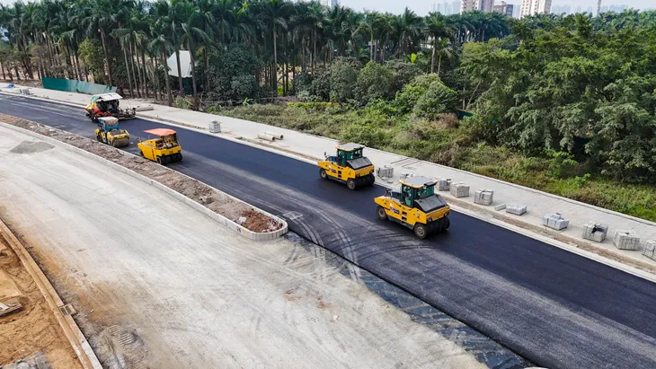 Chạy đua hoàn thiện dự án đường Lê Quang Đạo kéo dài - Ảnh 5. Chạy đua hoàn thiện dự án đường Lê Quang Đạo kéo dài - Ảnh 5.