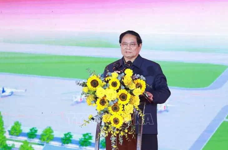 Thủ tướng Phạm Minh Chính dự Lễ khởi công Dự án xây dựng sân bay Gia Bình - Ảnh 4. Thủ tướng Phạm Minh Chính dự Lễ khởi công Dự án xây dựng sân bay Gia Bình - Ảnh 4.
