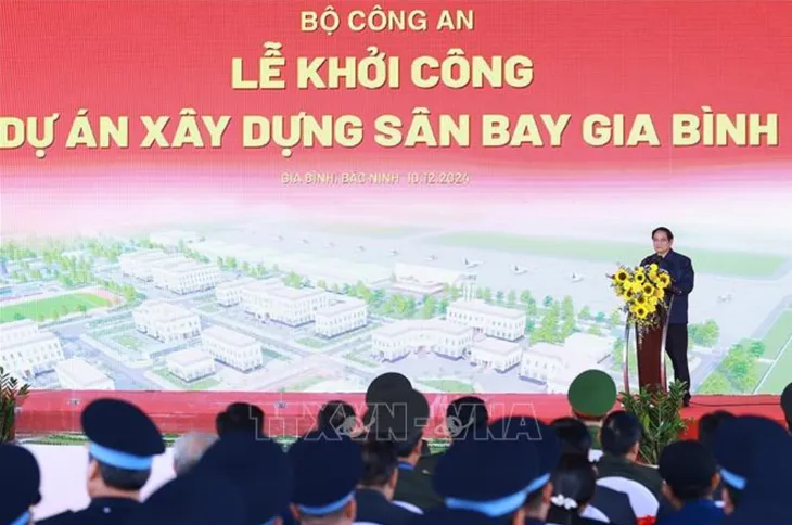 Thủ tướng Phạm Minh Chính dự Lễ khởi công Dự án xây dựng sân bay Gia Bình - Ảnh 2. Thủ tướng Phạm Minh Chính dự Lễ khởi công Dự án xây dựng sân bay Gia Bình - Ảnh 2.