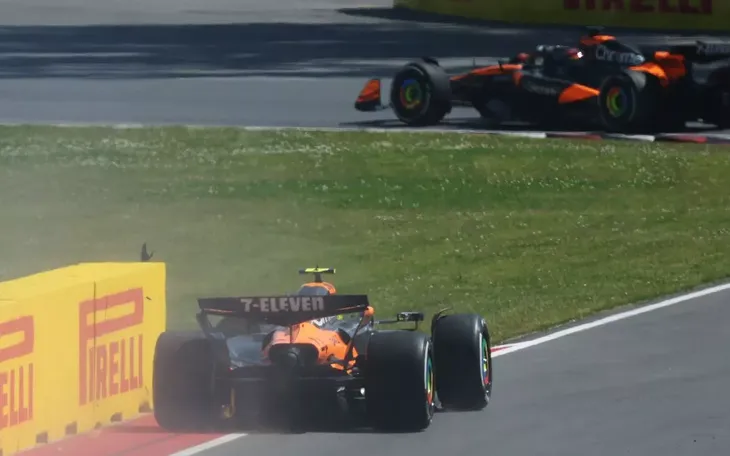 McLaren "tự hủy" vì Norris đâm Piastri