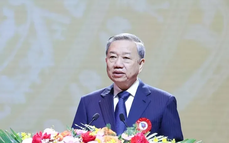 Tổng Bí thư Tô Lâm phát biểu tại Lễ kỷ niệm 100 năm Ngày Báo chí cách mạng Việt Nam. (Ảnh: TTXVN) Tổng Bí thư Tô Lâm phát biểu tại Lễ kỷ niệm 100 năm Ngày Báo chí cách mạng Việt Nam. (Ảnh: TTXVN)