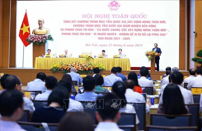 Thủ tướng Phạm Minh Chính: Các chương trình, phong trào phải để người dân cảm nhận và thụ hưởng thành quả thực - Ảnh 1.