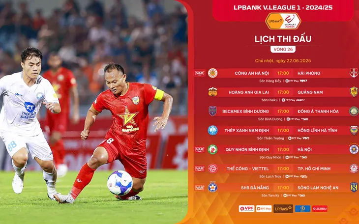 Trước vòng 26 V.League 2024/25: Nóng bỏng Top 3 và cuộc đua trụ hạng!