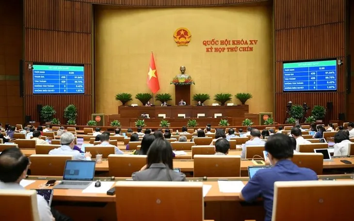 Quốc hội biểu quyết thông qua Luật sửa đổi, bổ sung một số điều của Bộ luật Hình sự. Ảnh: VGP Quốc hội biểu quyết thông qua Luật sửa đổi, bổ sung một số điều của Bộ luật Hình sự. Ảnh: VGP