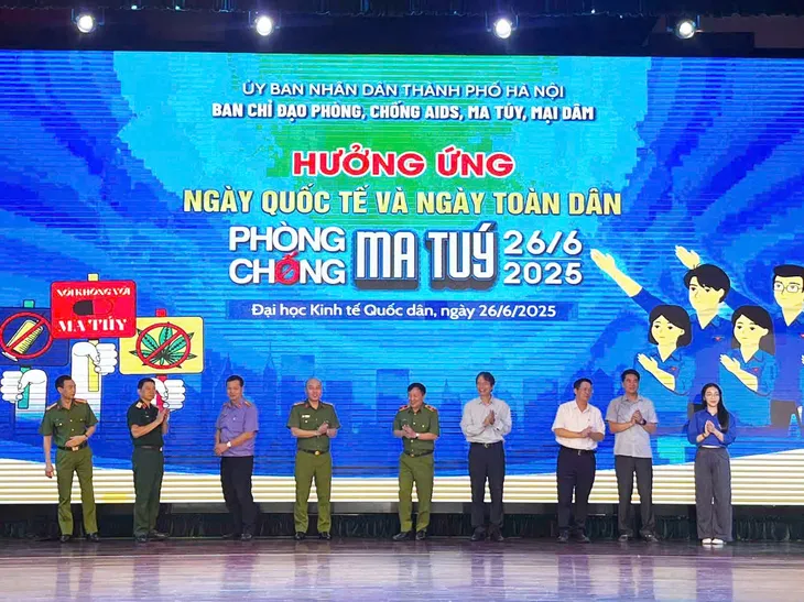 Hà Nội lan tỏa thông điệp 'vì cộng đồng không ma túy' - Ảnh 1.