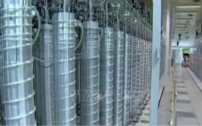 Bên trong cơ sở hạt nhân Natanz của Iran (Ảnh: IRNA/TTXVN) Bên trong cơ sở hạt nhân Natanz của Iran (Ảnh: IRNA/TTXVN)