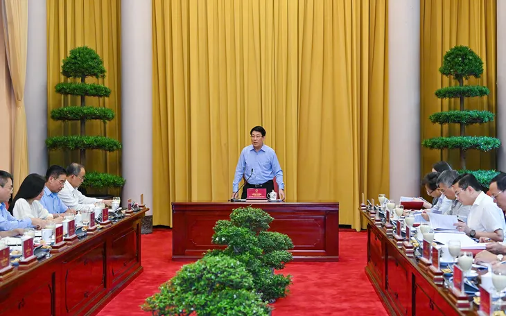Chủ tịch nước Lương Cường chủ trì buổi làm việc. (Ảnh: QĐND) Chủ tịch nước Lương Cường chủ trì buổi làm việc. (Ảnh: QĐND)