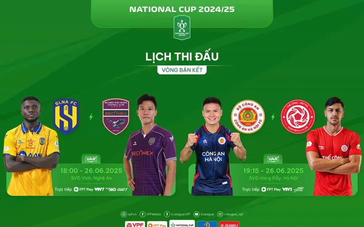 Trước vòng bán kết Cúp Quốc gia 2024/25: Danh hiệu cuối cùng dành cho ai?