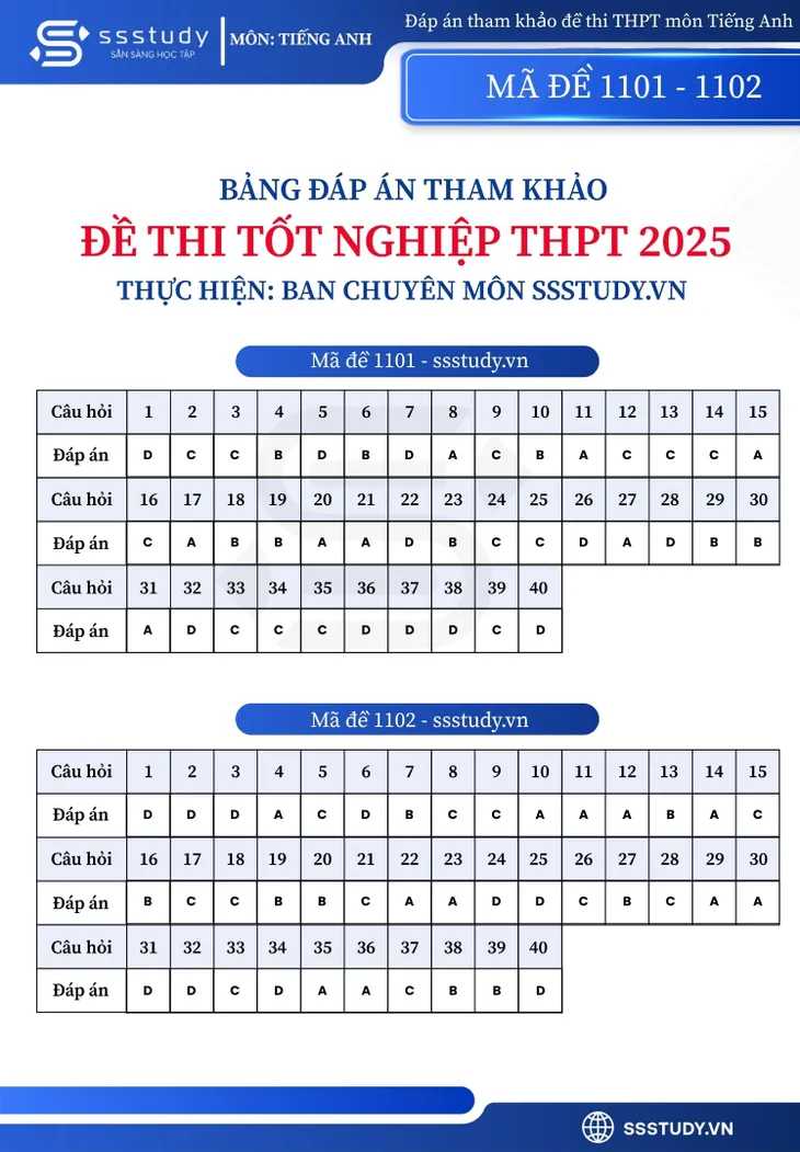 Gợi ý đáp án môn tiếng Anh thi tốt nghiệp THPT 2025- Ảnh 20.