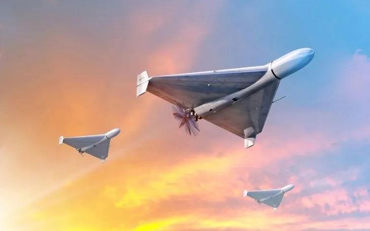 Máy bay không người lái chiến thuật quân sự kamikaze shahed-136 (geranium-2) UAV. (Ảnh minh họa: Kyiv Post) Máy bay không người lái chiến thuật quân sự kamikaze shahed-136 (geranium-2) UAV. (Ảnh minh họa: Kyiv Post)