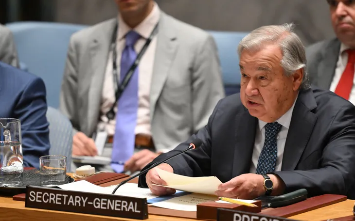 Tổng thư ký Liên hợp quốc Antonio Guterres (Ảnh: AFP)