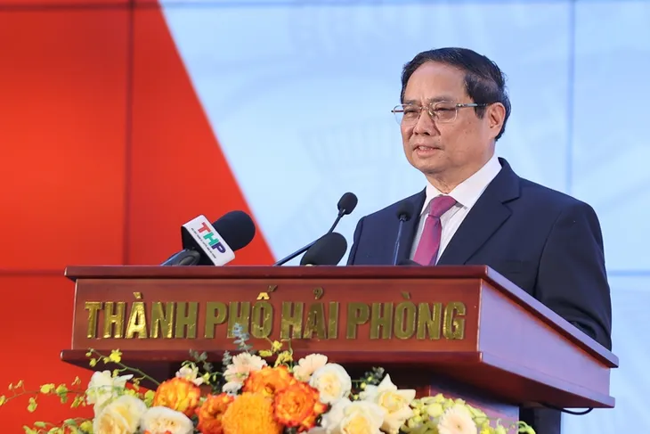 Thủ tướng: Hải Phòng (mới) gương mẫu, đi đầu xây dựng thành phố XHCN trong kỷ nguyên mới - Ảnh 4.