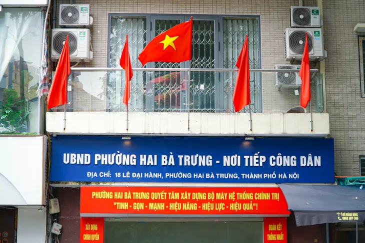 Trụ sở các xã, phường mới tại Hà Nội sẵn sàng cho thời khắc lịch sử- Ảnh 1. Trụ sở các xã, phường mới tại Hà Nội sẵn sàng cho thời khắc lịch sử- Ảnh 1.