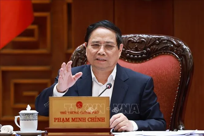Thủ tướng Phạm Minh Chính chủ trì cuộc họp cho ý kiến vào dự thảo Luật Quy hoạch trình Bộ Chính trị. Thủ tướng Phạm Minh Chính chủ trì cuộc họp cho ý kiến vào dự thảo Luật Quy hoạch trình Bộ Chính trị.