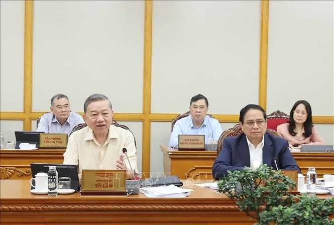 Tổng Bí thư Tô Lâm: Vận hành bộ máy mới theo đúng tiêu chí gần dân, sát dân, vì dân - Ảnh 2.