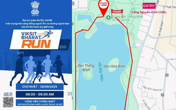Giải chạy Viksit Bharat 2025: Thắt chặt tình hữu nghị Ấn Độ – Việt Nam