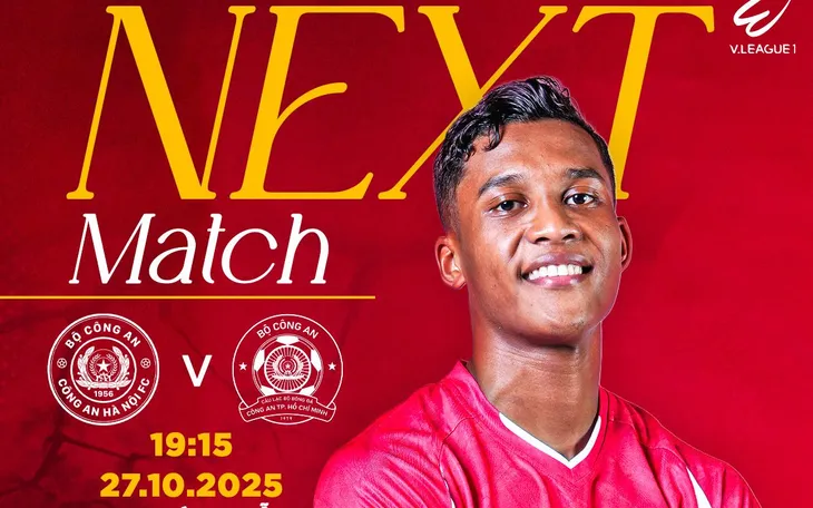 Vòng 8 V.League: Tâm điểm trận cầu Derby ngành Công an