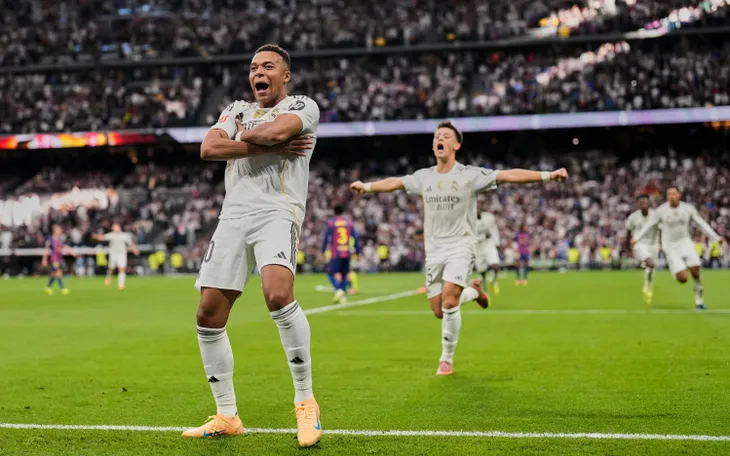 Bộ đôi Mbappe - Bellingham lập công, Real Madrid hạ Barca trong trận Siêu kinh điển