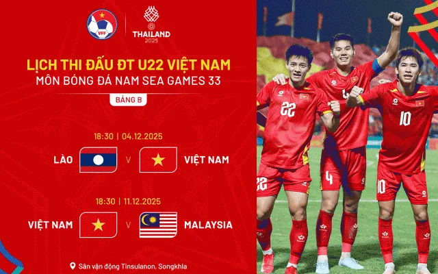 Thay đổi địa điểm thi đấu môn bóng đá nam SEA Games 33