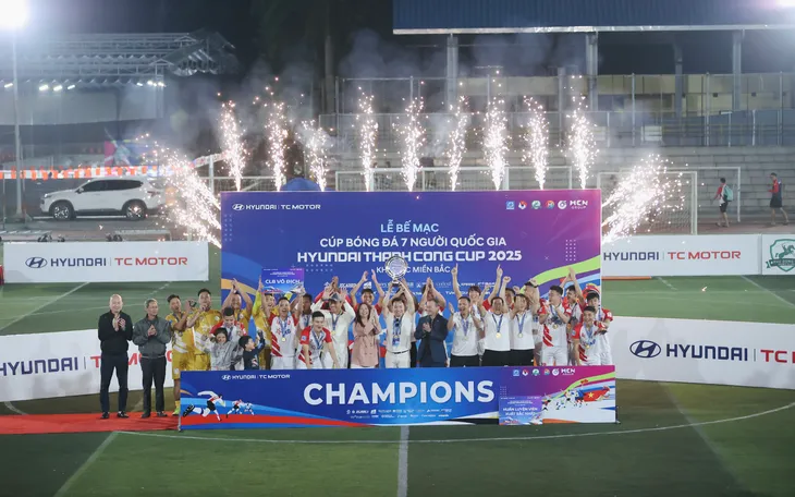 Thiên Khôi FC vô địch giải bóng đá 7 người quốc gia 2025 - khu vực miền Bắc