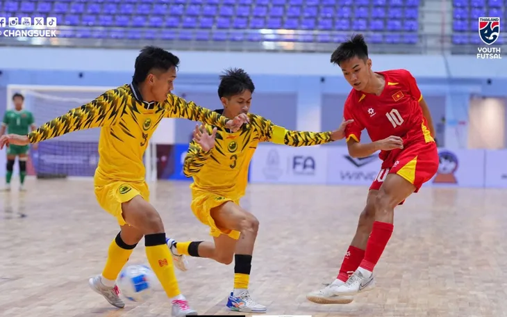 U19 futsal Việt Nam đại thắng Brunei 18-0, khởi đầu hoàn hảo tại giải Đông Nam Á 2025