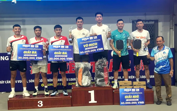 Đắc Tiến, Quốc Khánh lên ngôi vô địch Giải Pickleball Cà Mau 2025